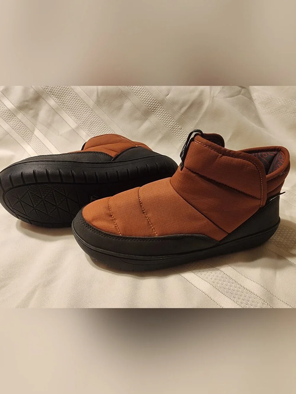 Ozark Trail Men's Slip-On Boot in Rust and Black